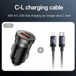 Caricabatterie da auto Yesido Y73 30W doppia porta USB
