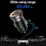 Caricabatterie da auto Yesido Y73 30W doppia porta USB