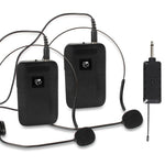 Microfono wireless VHF doppio canale E8 con headset e lavalier