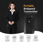 Microfono wireless VHF doppio canale E8 con headset e lavalier