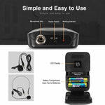 Microfono wireless VHF doppio canale E8 con headset e lavalier