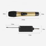Microfono palmare wireless VHF E8 con riduzione rumore