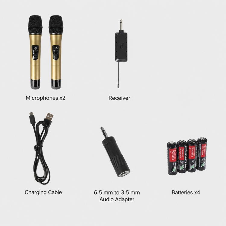 Microfono palmare wireless VHF E8 con riduzione rumore