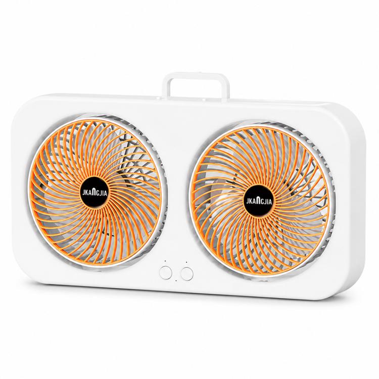 Ventilatore da tavolo doppia testa F8 con ricarica Type-C