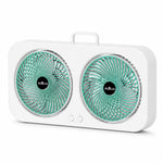 Ventilatore da tavolo doppia testa F8 con ricarica Type-C