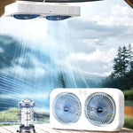 Ventilatore da tavolo doppia testa F8 con ricarica Type-C