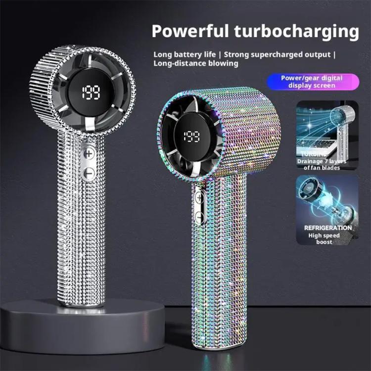 Ventilatore portatile ad alta velocità S5 con strass