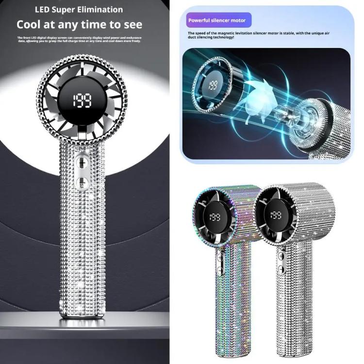 Ventilatore portatile ad alta velocità S5 con strass
