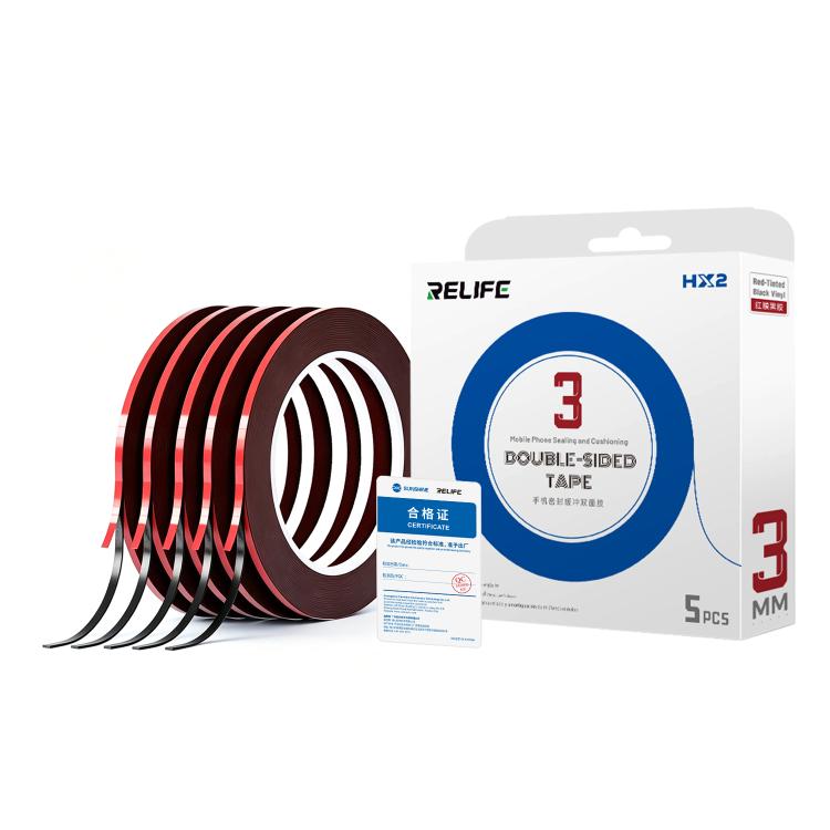 Nastro biadesivo RELIFE HX2 3 mm x 10 m per schermi smartphone