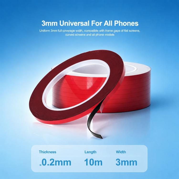 Nastro biadesivo RELIFE HX2 3 mm x 10 m per schermi smartphone - immagine 4