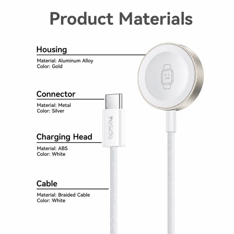 Caricabatterie wireless magnetico Yesido DS42 per orologi