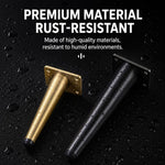 Gambe di supporto metalliche dritte per mobili 15cm