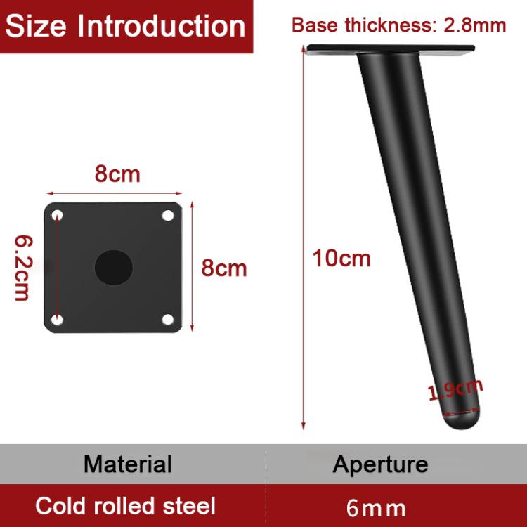 Gambe di supporto in metallo per mobili 10-30 cm