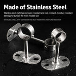 Staffa montaggio a flangia in acciaio inox per tubi 32 mm