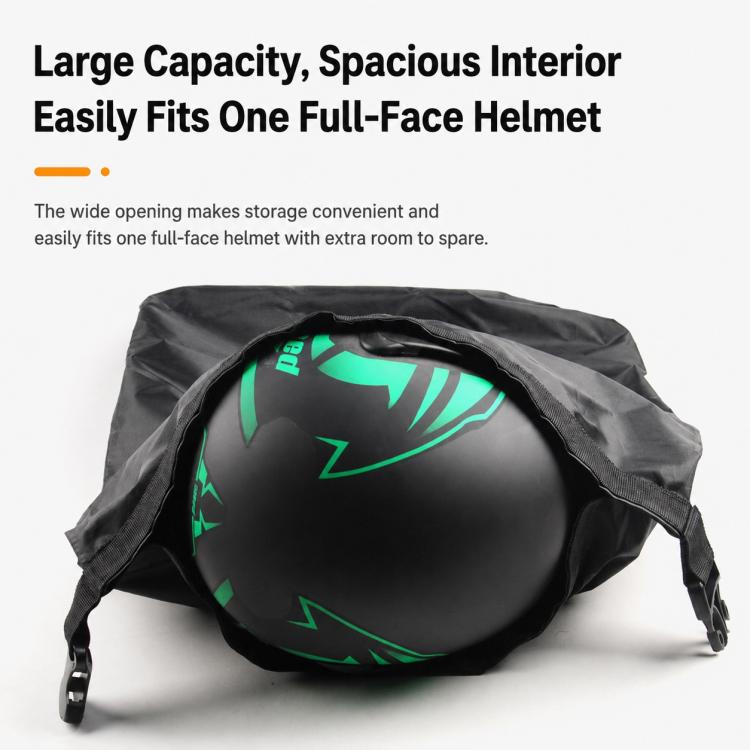 Borsa porta casco moto grande capacità con lucchetto a combinazio