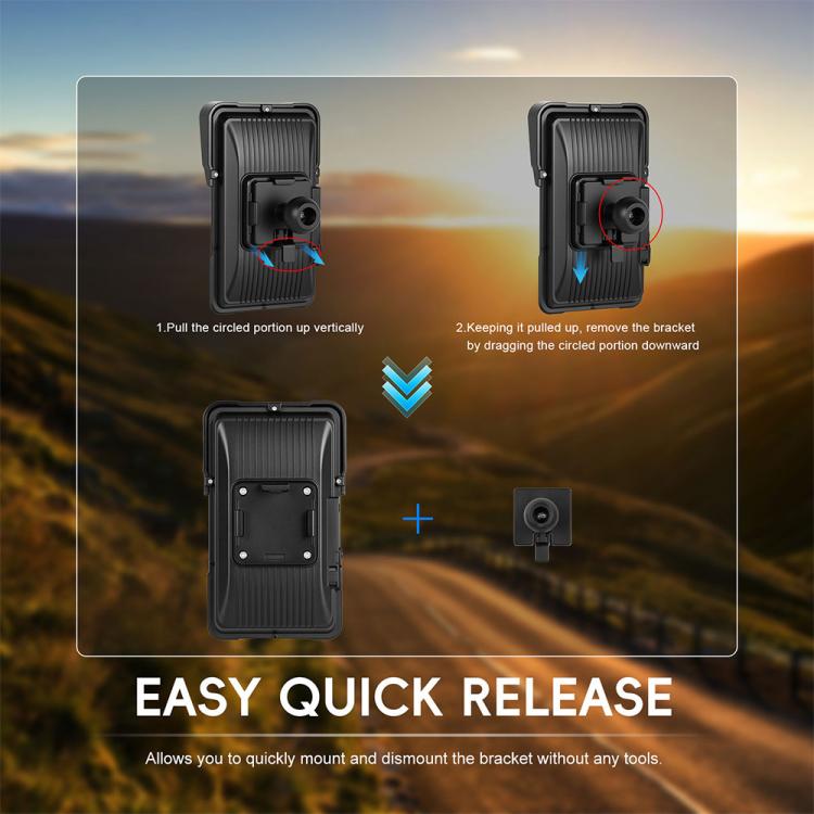 Navigatore GPS impermeabile 5 pollici per moto con CarPlay