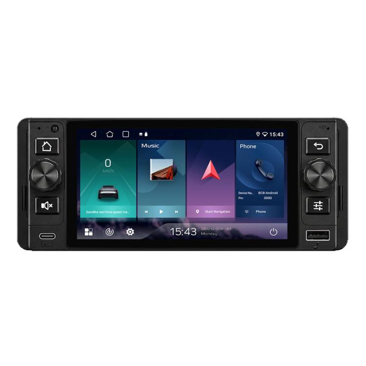 Console centrale auto 5 pollici Android 15 con CarPlay wireless
