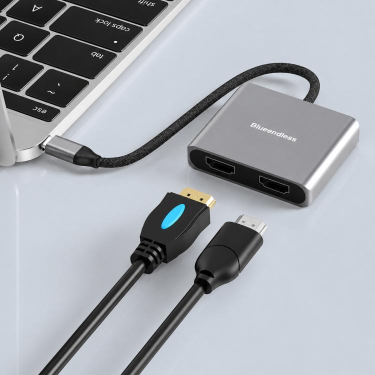 Docking station Blueendless HD201 Type-C doppia HDMI 4K 60Hz