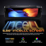Schermo navigazione wireless 6,86" per moto con sensore pressione