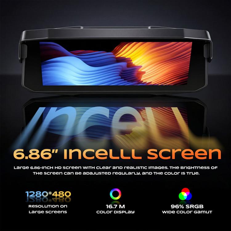 Schermo navigazione wireless 6,86" per moto con sensore pressione