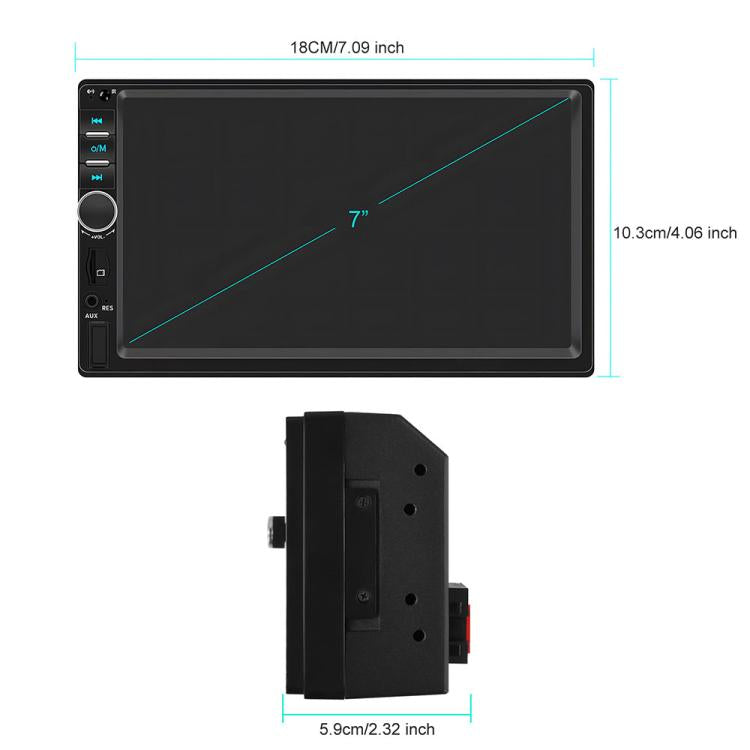 Lettore MP5 wireless touch HD 7" per auto con CarPlay