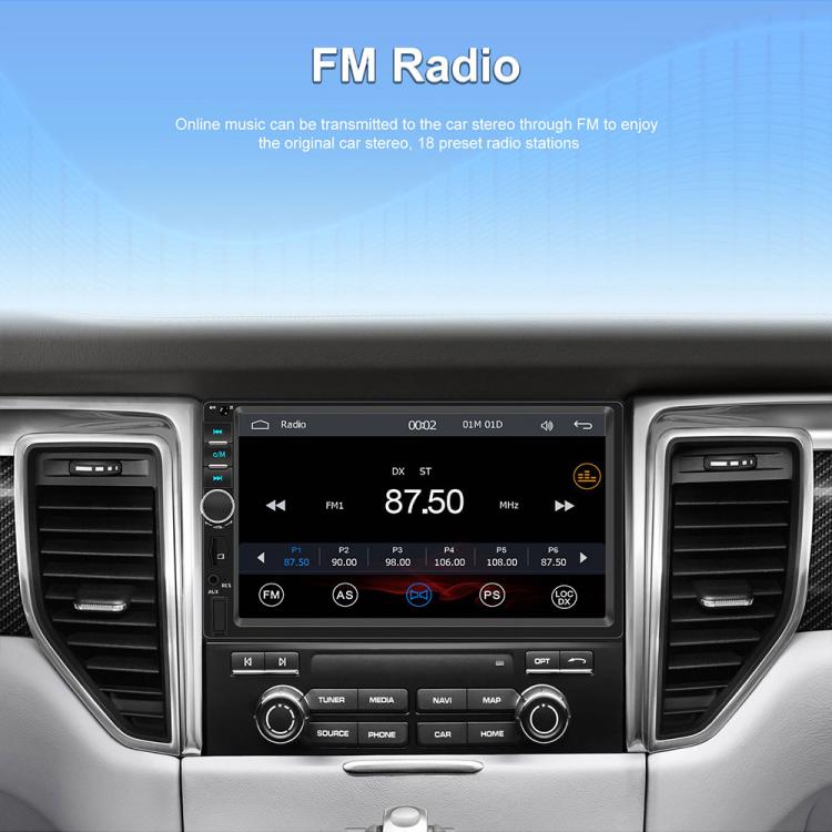 Lettore MP5 wireless touch HD 7" per auto con CarPlay