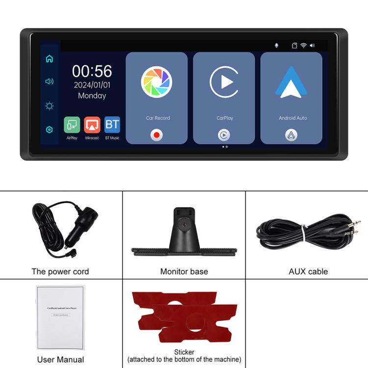 Schermo centrale 8,1" 2K con CarPlay e Android Auto wireless