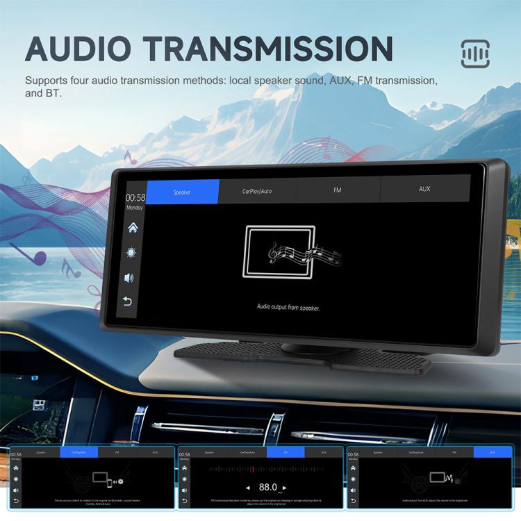 Schermo centrale 8,1" 2K con CarPlay e Android Auto wireless