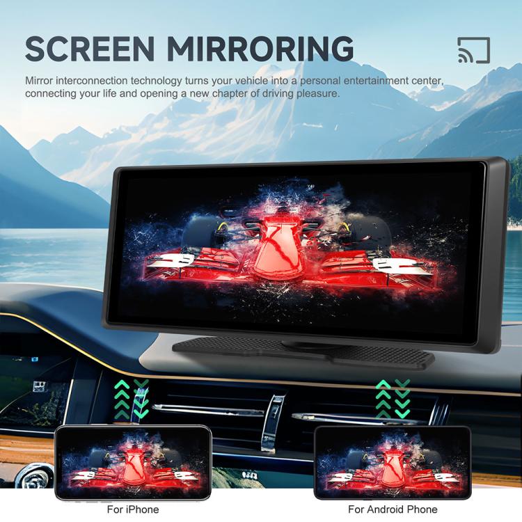 Schermo centrale 8,1" 2K con CarPlay e Android Auto wireless