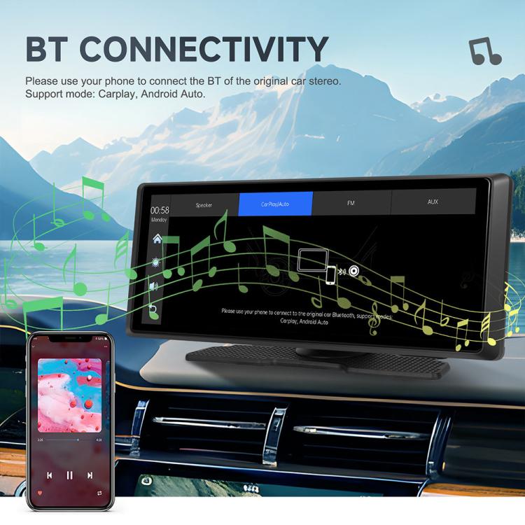 Schermo centrale 8,1" 2K con CarPlay e Android Auto wireless