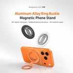 Supporto magnetico per telefono ZGA Z09 con anello in lega di alluminio e