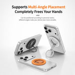 Supporto magnetico per telefono ZGA Z09 con anello in lega di alluminio e