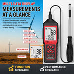 Anemometro termico portatile SMART SENSOR AM866 con sonda telescopica - immagine 7