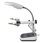 Saldatore da tavolo con lente d’ingrandimento e luce LED - immagine 3