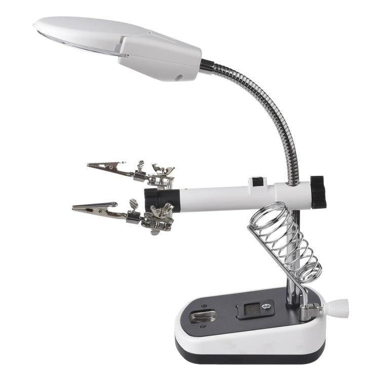 Saldatore da tavolo con lente d’ingrandimento e luce LED - immagine 3