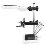 Lente d’ingrandimento da tavolo LED con doppia lente e clip USB - immagine 2