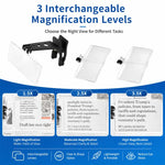 Lente d’ingrandimento a clip con 3 lenti intercambiabili - immagine 4