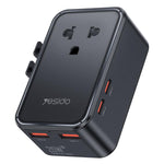 Adattatore da viaggio universale Yesido MC47 GaN 25 W, 4 porte