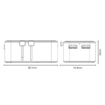 Adattatore da viaggio universale Yesido MC47 GaN 25 W, 4 porte - immagine 15