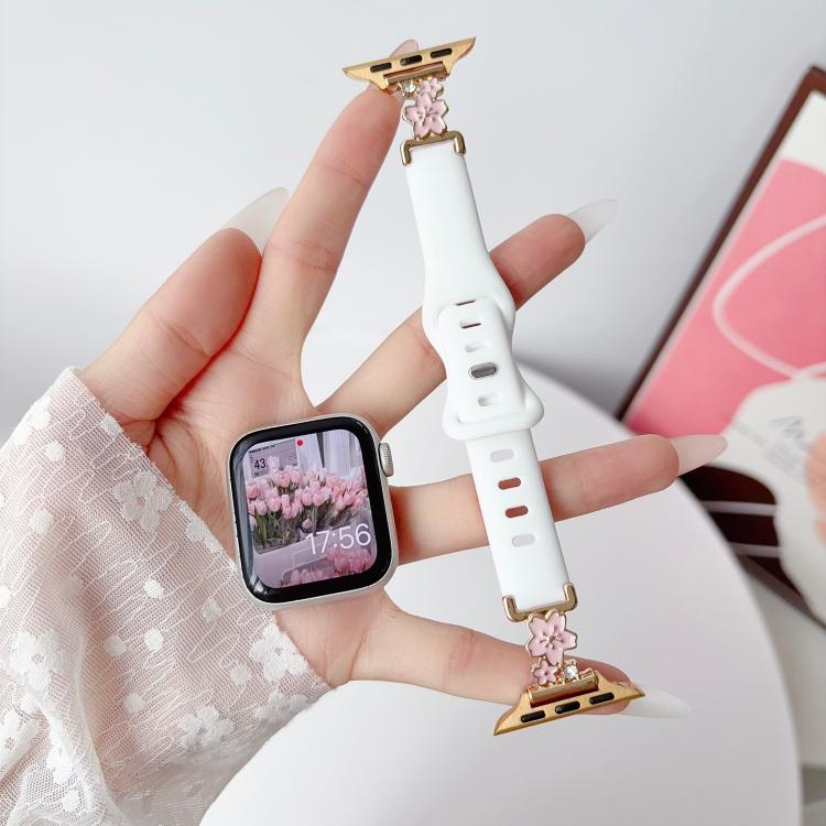 Cinturino silicone con chiusura metallo per Apple Watch