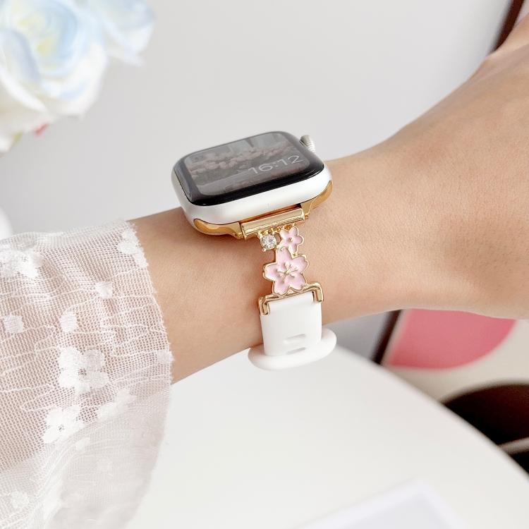 Cinturino silicone con chiusura metallo per Apple Watch