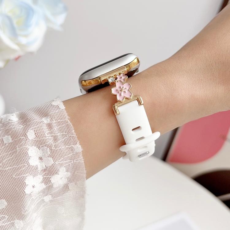 Cinturino silicone con chiusura metallo per Apple Watch