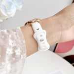 Cinturino silicone con chiusura metallo per Apple Watch