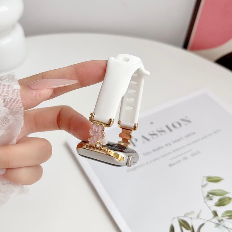 Cinturino silicone con chiusura metallo per Apple Watch
