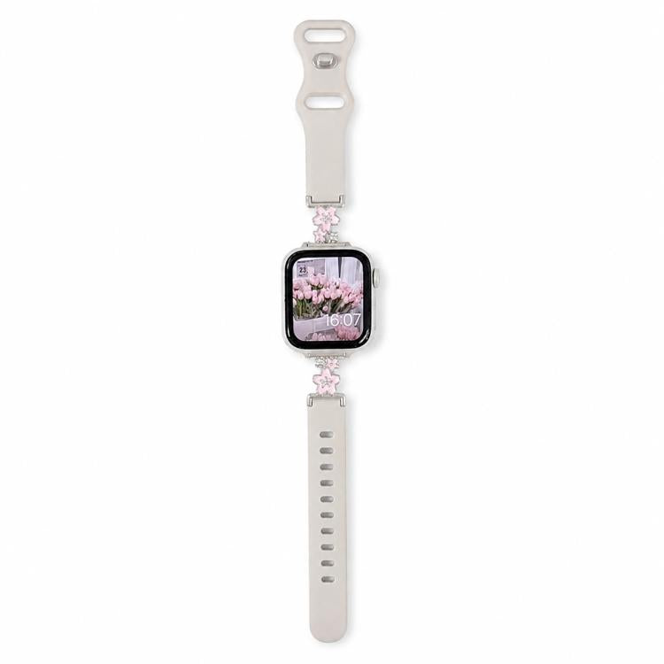 Cinturino silicone con chiusura metallo per Apple Watch