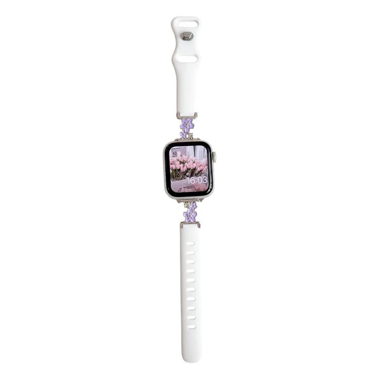 Cinturino silicone con chiusura metallo per Apple Watch