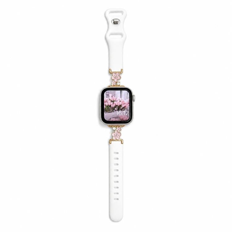 Cinturino silicone con chiusura metallo per Apple Watch