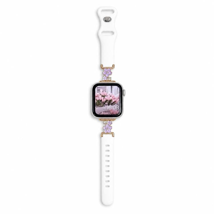 Cinturino silicone con chiusura metallo per Apple Watch