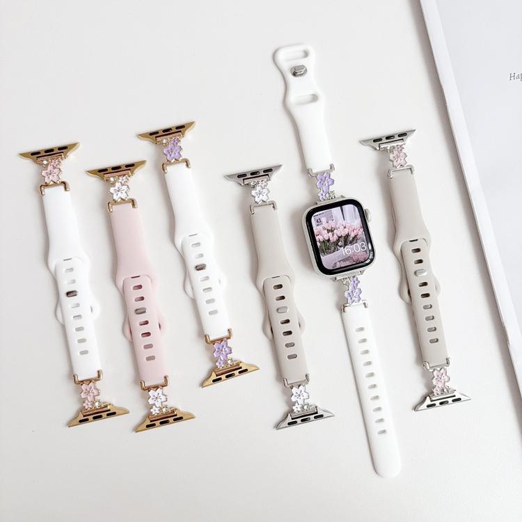 Cinturino silicone con chiusura metallo per Apple Watch