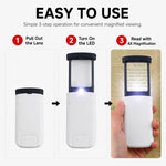 Lente d’ingrandimento pieghevole 4x con luce LED - immagine 6